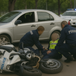 Пострадал полицейски служител