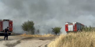 Пожар в Острицата 2 край Бургас