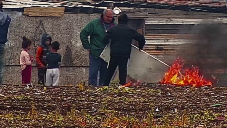 Палене на огън в кв. "Горно Езерово"