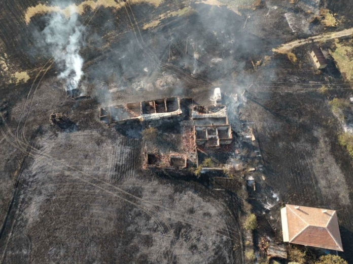 Пожарът в област Хасково