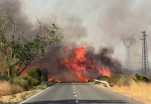 Има ли опасност за жителите на село Маринка? Властите с подробности за огромния пожар! (ВИДЕО) Пожарът в село Маринка