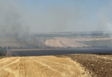 Пожарът край село Николово