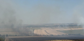 Пожарът край село Николово