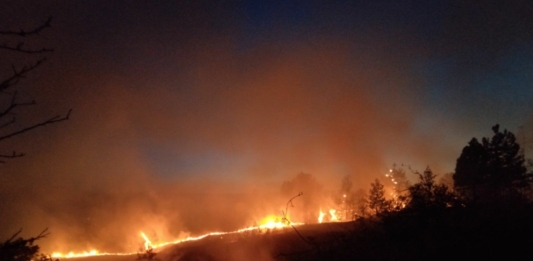 Пожарът около село Илинденци