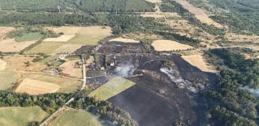 Пожарът в Сакар планина