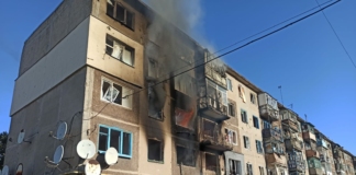 Разрушения в Часов Яр