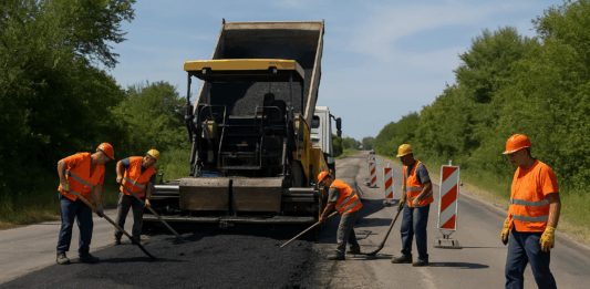Ремонт на път