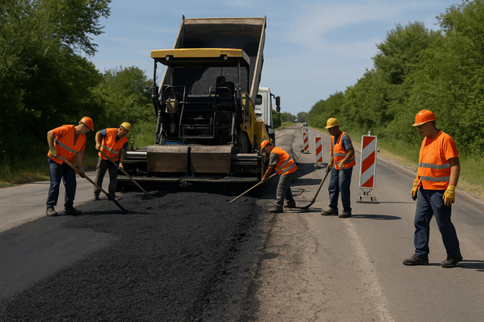 Ремонт на път
