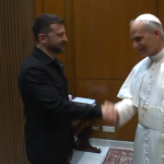 Папа Лъв XIV и Володимир Зеленски