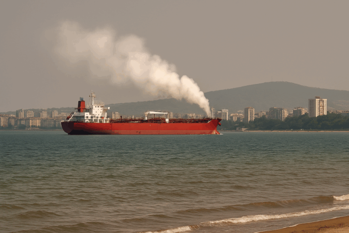 Танкер обгазява Бургас