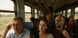 Влак без климатик