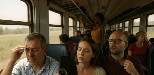 Влак без климатик