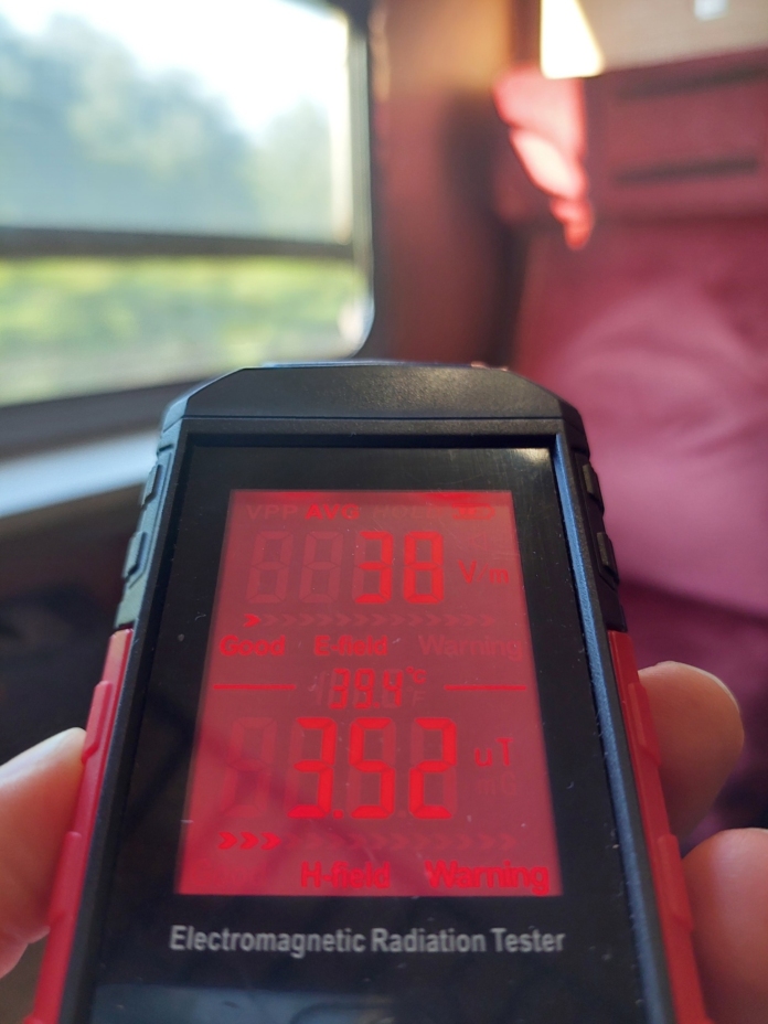 Замерване на температурата във влака