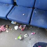 Боклуци след пътниците