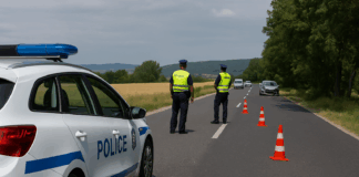 Катастрофа, ограничено движение, полицаи