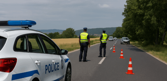 Катастрофа, ограничено движение, полицаи