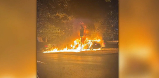 Горящ автомобил