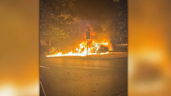 Горящ автомобил