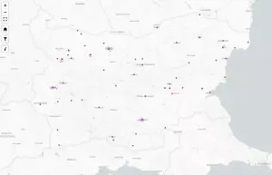 Картата с обявените за продажба държавни имоти