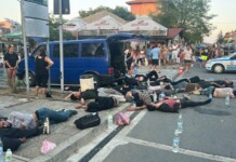 Зрелищна гонка с бус с мигранти в Лозенец! Има задържани (СНИМКИ) Мигранти