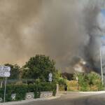Голям пожар край Българово – евакуация в посока юг Пожар