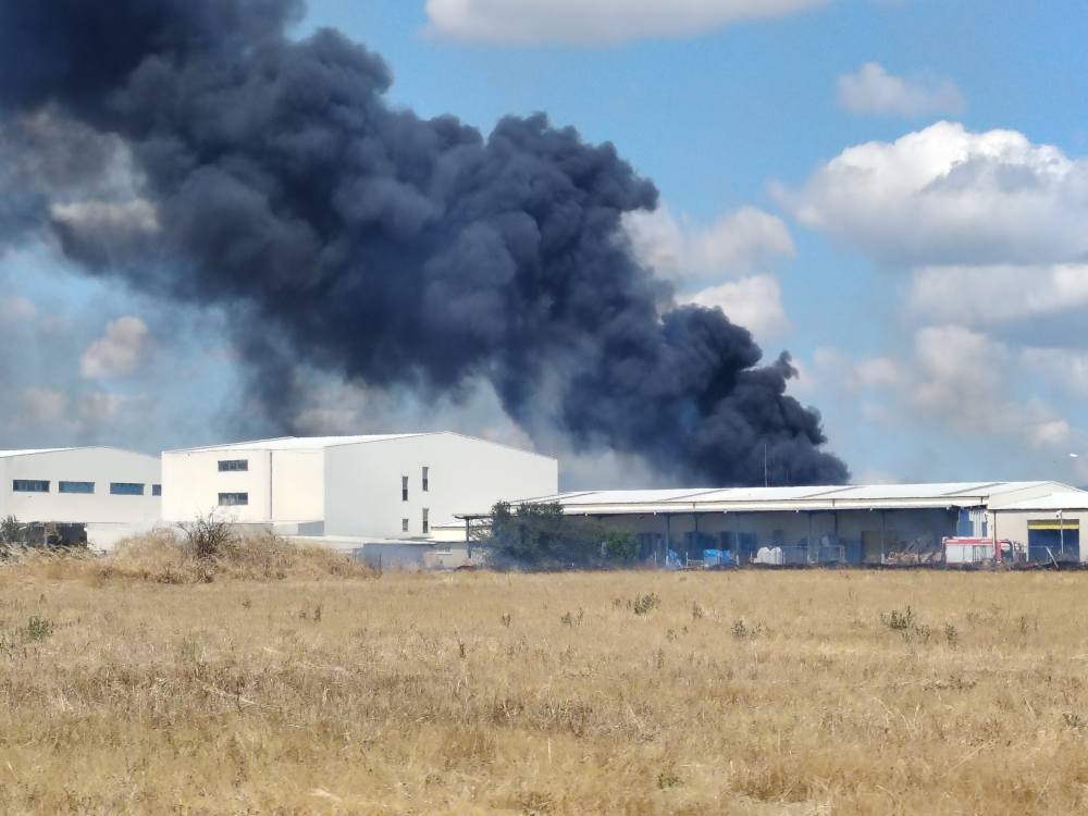 Пожар избухна в близост до Аквапарка в Несебър съобщиха от