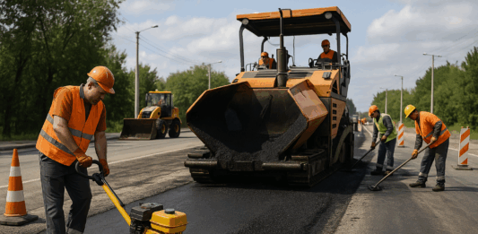 Ремонт на път