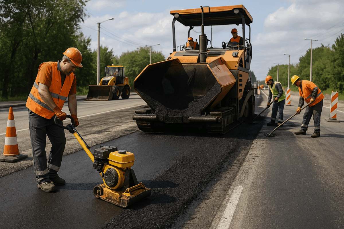 Движението в участък с дължина около 1 км на път