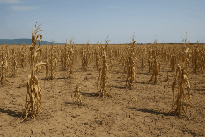 Унищожена реколта от царевица Унищожена реколта от царевица