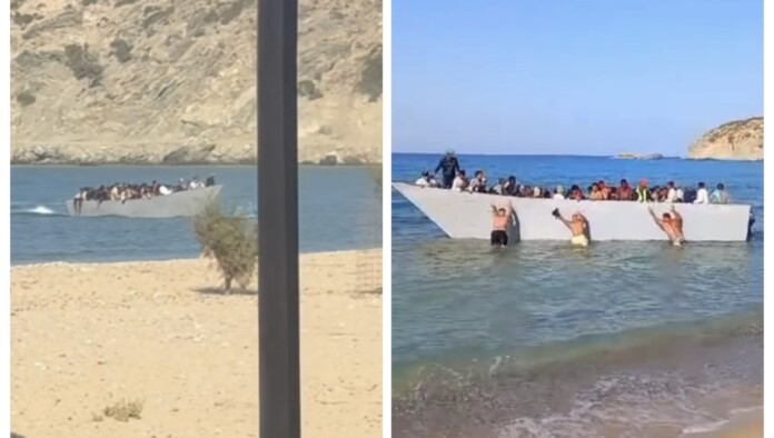 Туристи на Гърция изтласкаха лодка с мигранти от плажа Лодка с мигранти