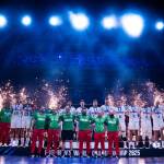 Награждаването на българските волейболисти