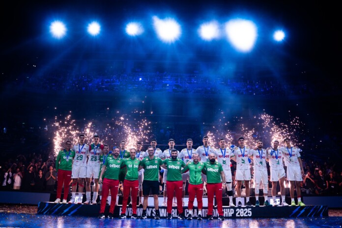 Награждаването на българските волейболисти Награждаването на българските волейболисти