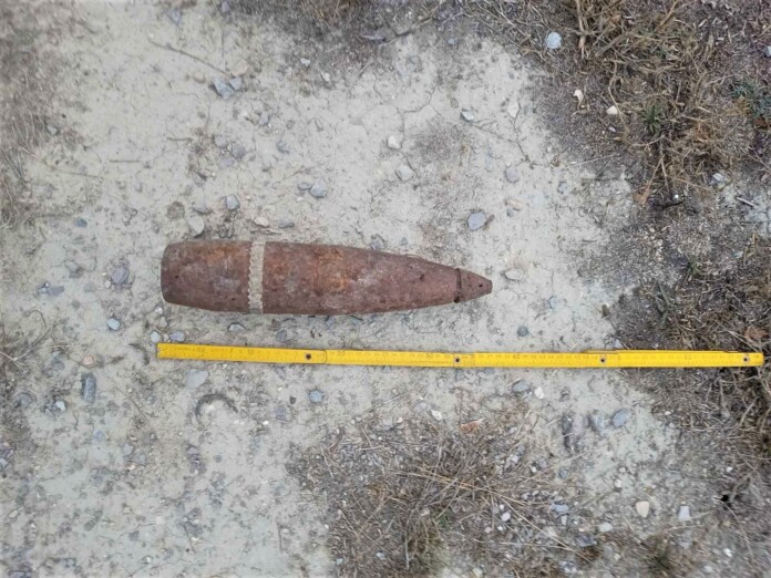 Обезвреден е артилерийски снаряд край Каспичан
