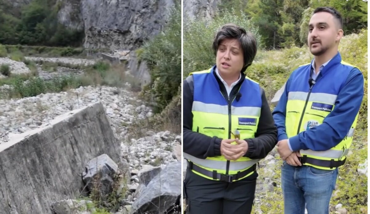 На път III 197 в отсечката между Грухотно и Тешел дясната