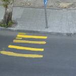 Полагане на пешеходната пътека в Пловдив