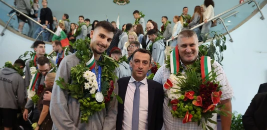 Посрещането на националния отбор