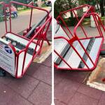 Община Казанлък премахва люлката за деца с увреждания в парк „Розариум“ Потрошената люлка в Казанлък