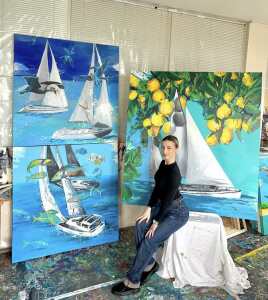 От сенките на платното към светлината на екрана - историята на SILVI 1 Силви до картините си