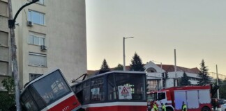 Катастрофа с трамвай в София