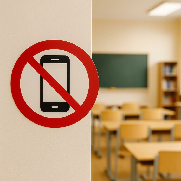 Забрана на телефоните в училищата