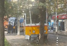 Катастрофирал трамвай в София