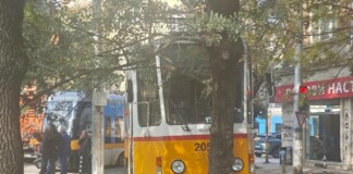 Катастрофирал трамвай в София