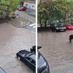 След всеки дъжд – езеро: Улици в Бургас отново са под вода Наводнена улица в Бургас