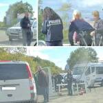 Полицаите на КПП-то край "Елените"