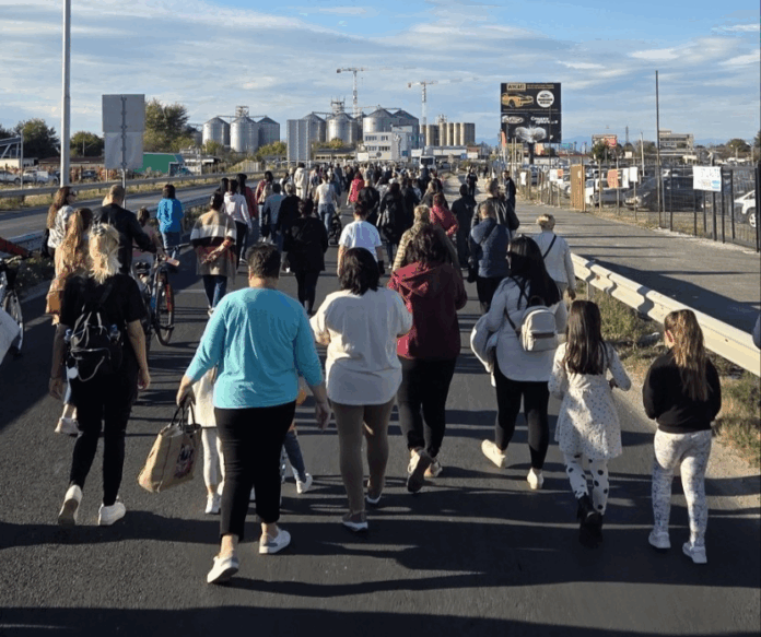 Протест на жителите на село Труд Протест на жителите на село Труд
