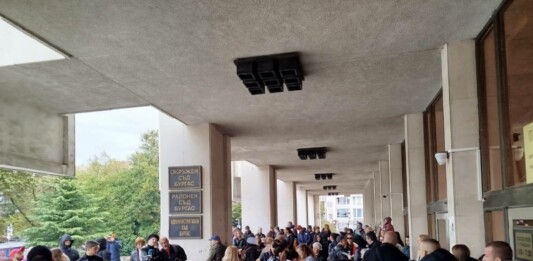 Протестът в Бургас