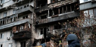 Разрушения в Киев, Украйна