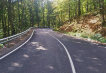 Ремонтирани са близо 27 км от път II-53 Поликраище – Елена – Сливен Ремонтираният път