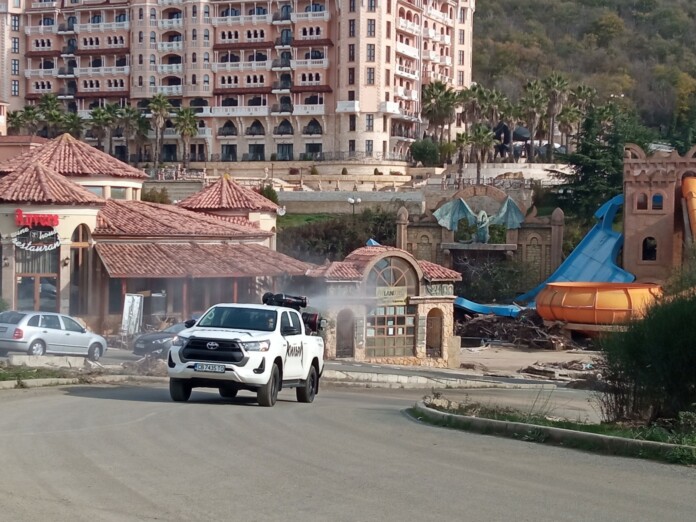 Дезинфекция в "Елените", Община Несебър Дезинфекция в "Елените", Община Несебър