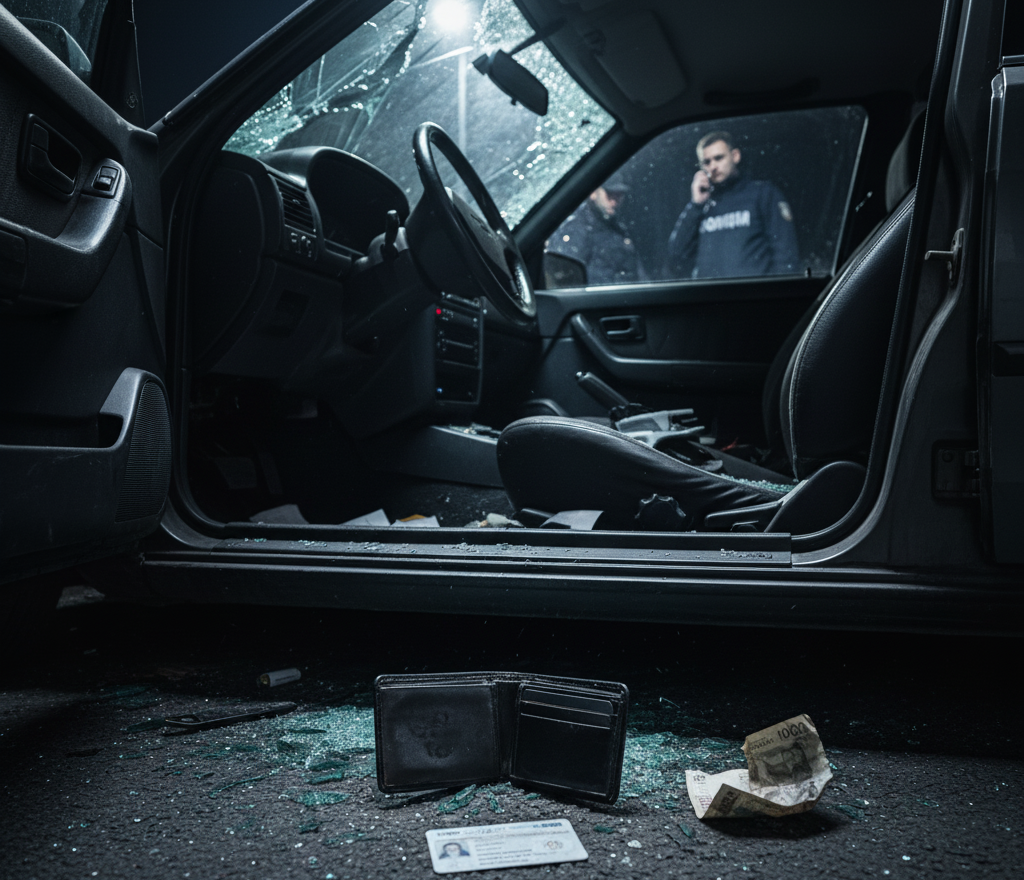 Извършена е кражба от личен автомобил рано сутринта вчера в